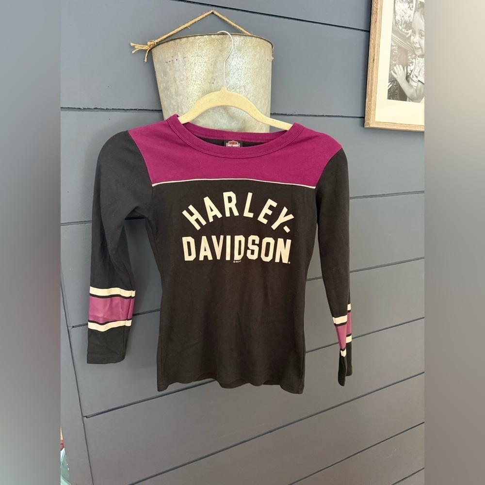Harley Davidson long sleeve shirt size medium 7/8